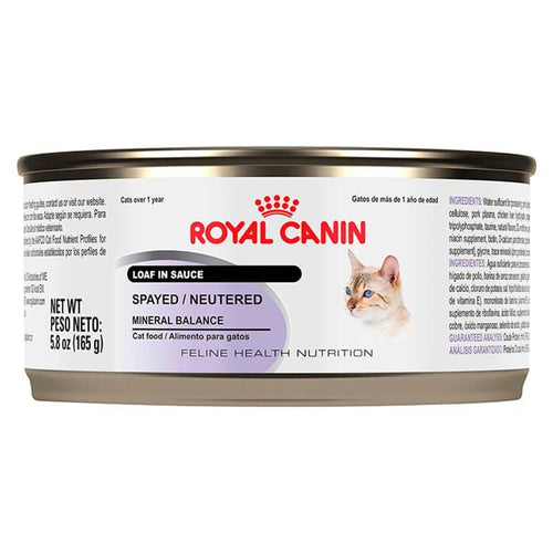 royal canin FHN WET Spayed Neutered Mineral Balance Wet Loaf lata