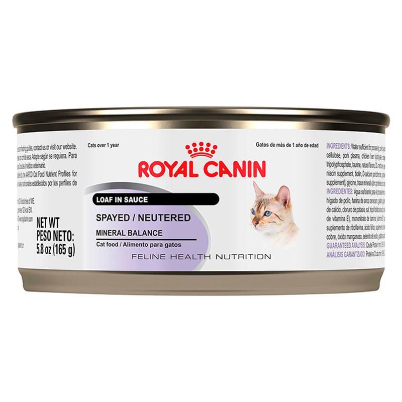 royal canin FHN WET Spayed Neutered Mineral Balance Wet Loaf lata
