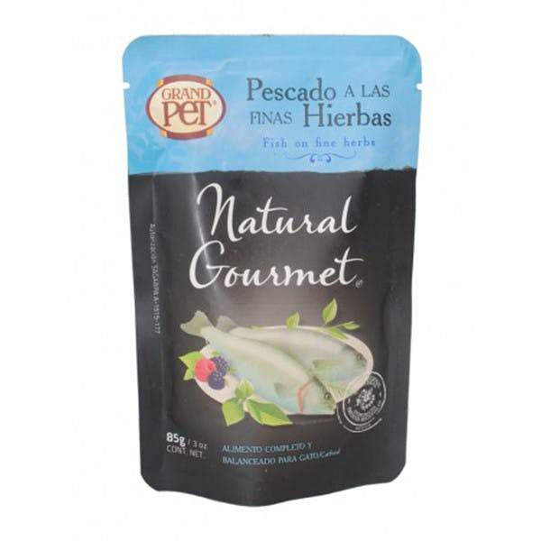 GrandPET GrandPET Natural Gourmet - Pouch - pescadoa las finas hierbas Gato 85g